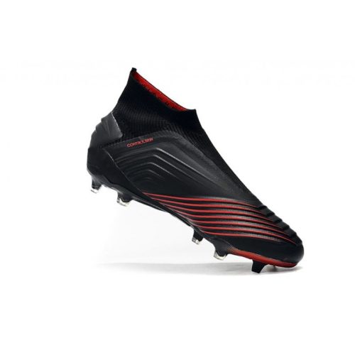 adidas Archetic Predator 19+ FG Zapatos - Negro Rojo_9.jpg